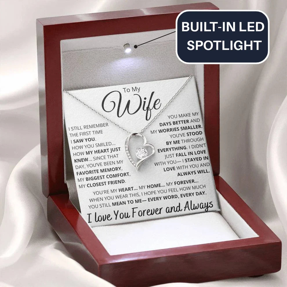 Valentine's Day Gift for Wife - Forever Love Heart Necklace