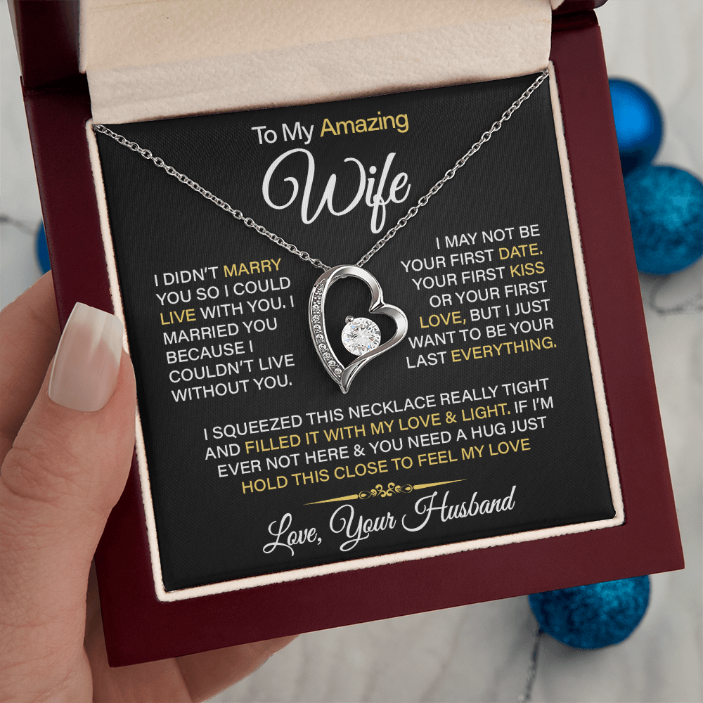 To My Amazing Wife - Forever Love Necklace