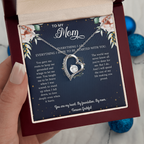 Mom Necklace Gift - 'Everything I Am Started With You'