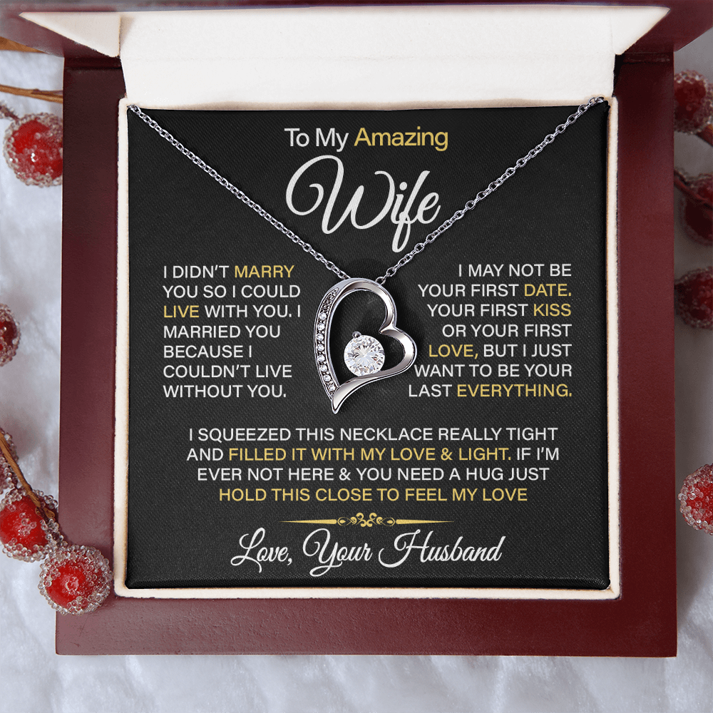 To My Amazing Wife - Forever Love Necklace