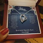 Mom Necklace Gift - 'Everything I Am Started With You'