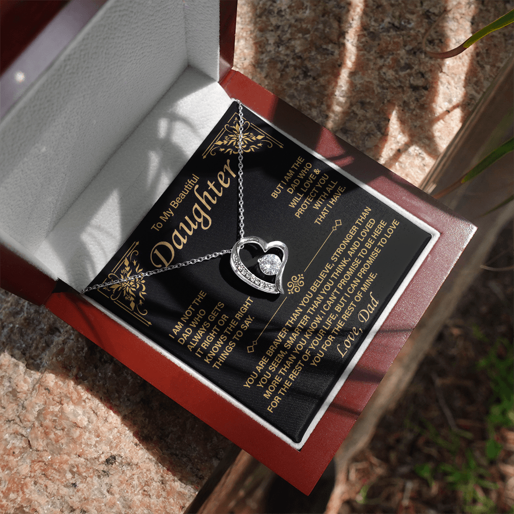 To My Beautiful Daughter - Forever Love Necklace