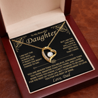 To My Beautiful Daughter - Forever Love Necklace