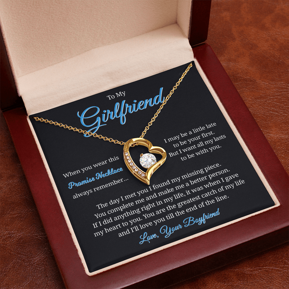 To My Girlfriend, Promise Necklace for Her