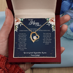 Mom Necklace Gift - 'Everything I Am Started With You'