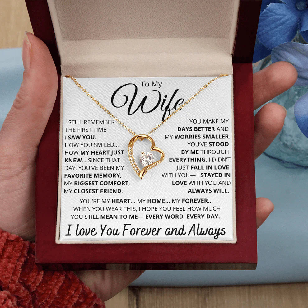 Valentine's Day Gift for Wife - Forever Love Heart Necklace