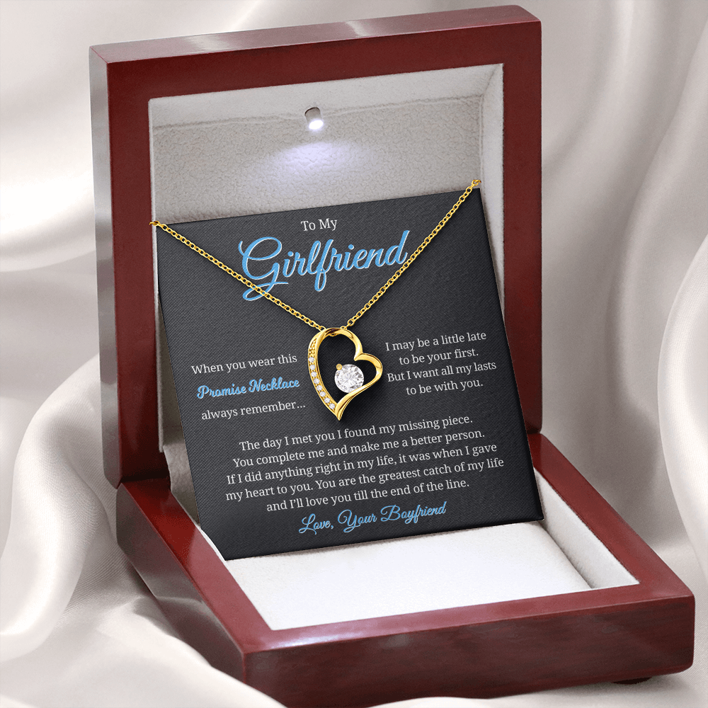 To My Girlfriend, Promise Necklace for Her