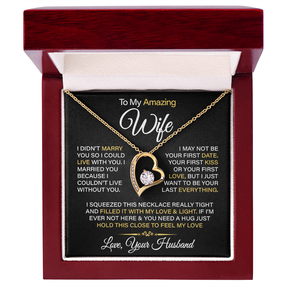 To My Amazing Wife - Forever Love Necklace