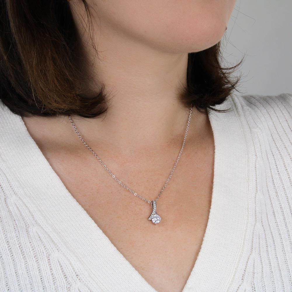 To My Soulmate - "Your Last Everything" Eternal Ribbon Necklace