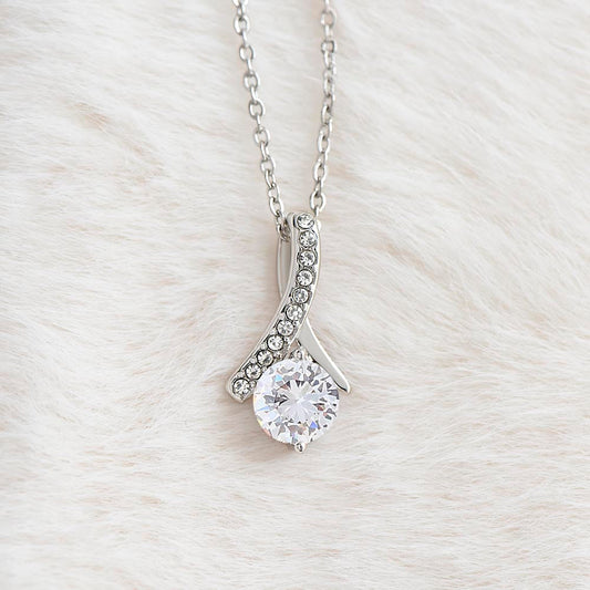To My Soulmate - "Your Last Everything" Eternal Ribbon Necklace