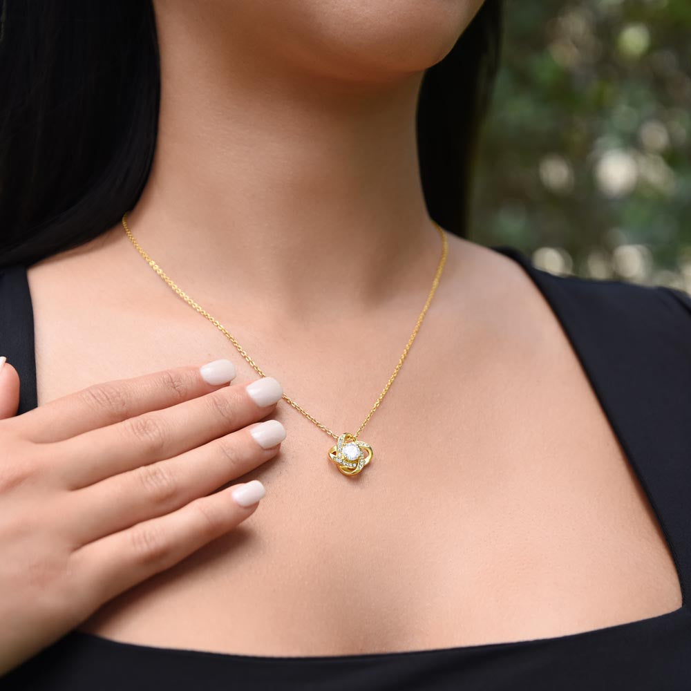 To My Wife - Love Knot Anniversary Necklace