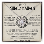 Personalized To My Shieldmaiden Necklace