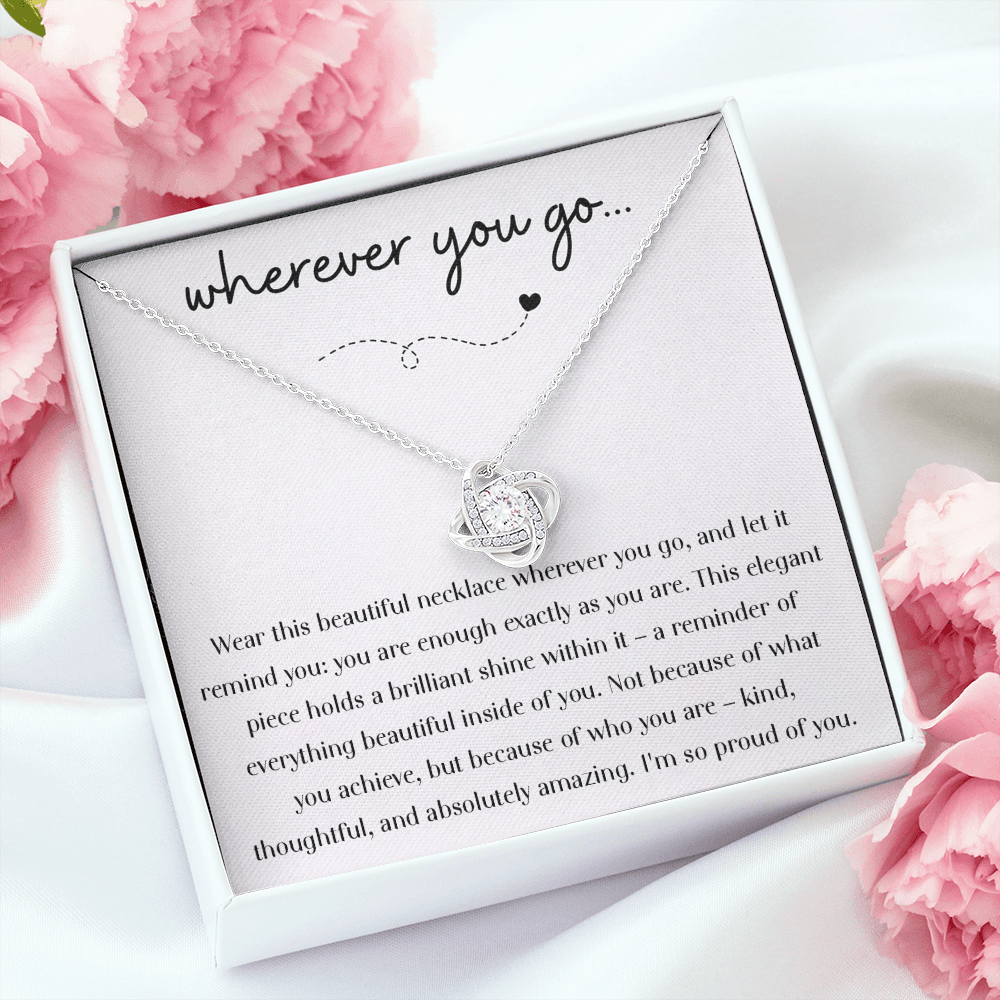 To My Daughter - Love Knot Necklace