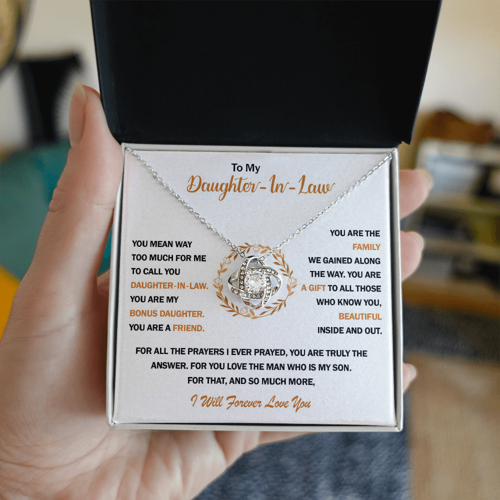To My Daughter In Law - I Will Forever Love You