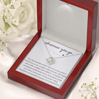 To My Daughter - Love Knot Necklace