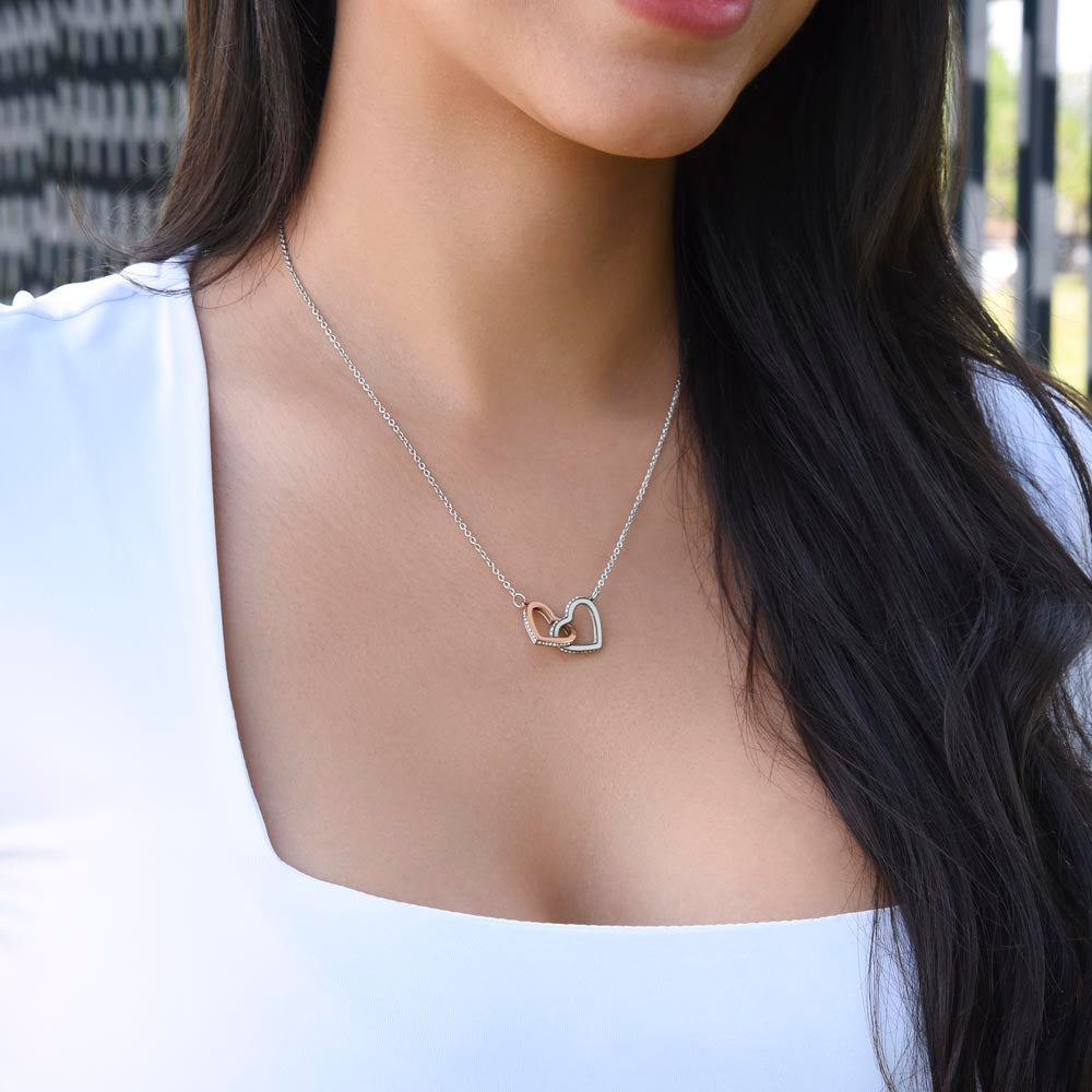 Interlocking Hearts Soulmate Necklace