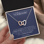 Interlocking Hearts Soulmate Necklace