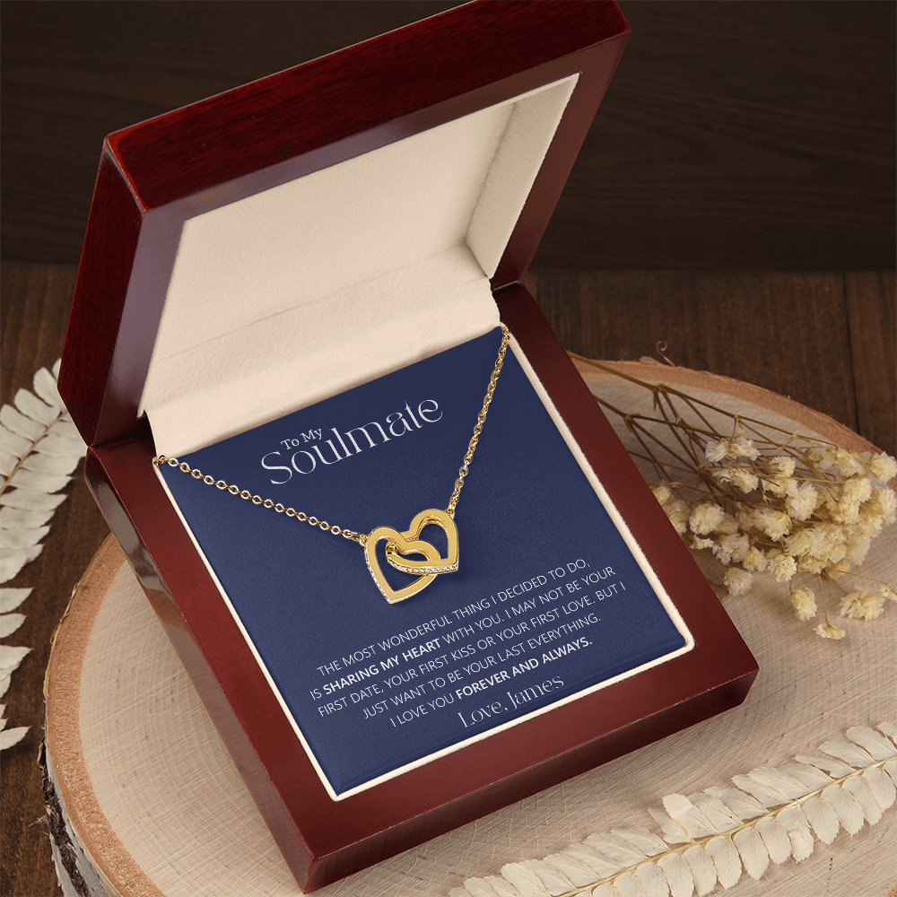 Interlocking Hearts Soulmate Necklace