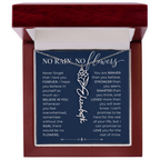 Personalized Birth Flower Name Necklace | No Rain No Flowers Gift for Her
