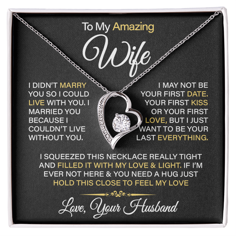 To My Amazing Wife - Forever Love Necklace