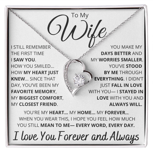Valentine's Day Gift for Wife - Forever Love Heart Necklace