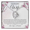 To My Beautiful Wife - Forever Love Necklace