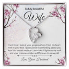 To My Beautiful Wife - Forever Love Necklace