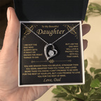 To My Beautiful Daughter - Forever Love Necklace