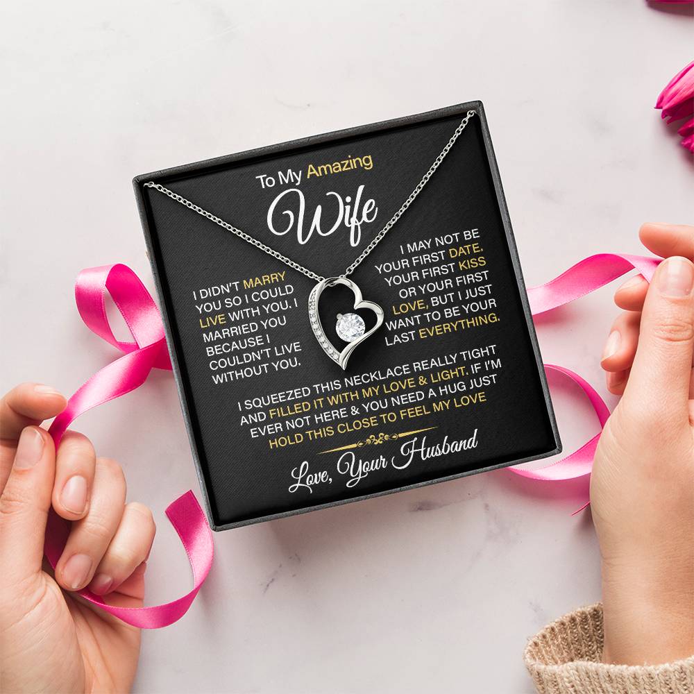 To My Amazing Wife - Forever Love Necklace