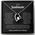 Soulmate “Forever & Always” Heart Necklace