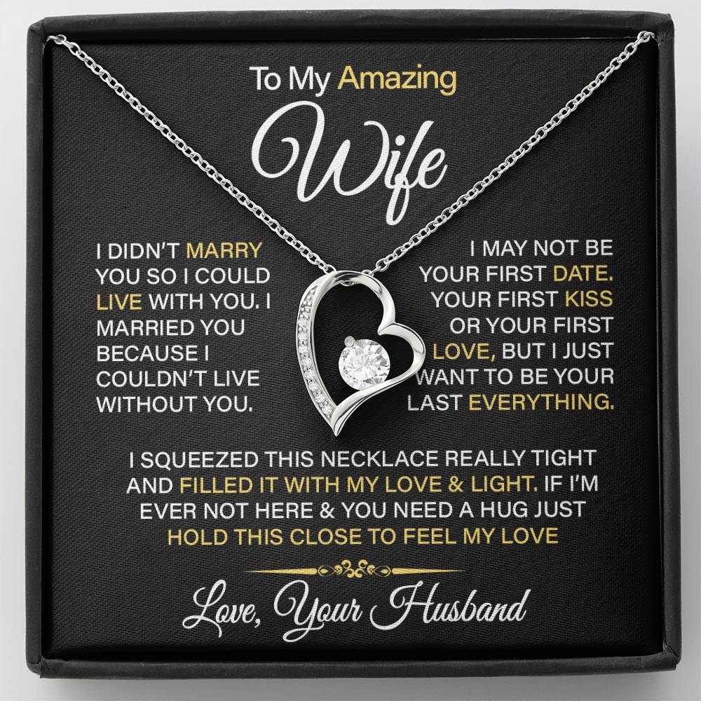To My Amazing Wife - Forever Love Necklace
