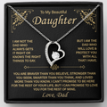 To My Beautiful Daughter - Forever Love Necklace
