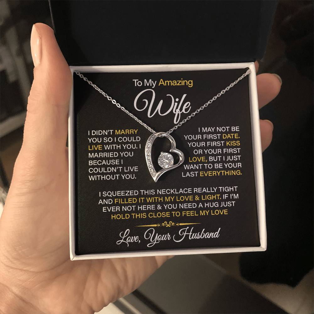 To My Amazing Wife - Forever Love Necklace