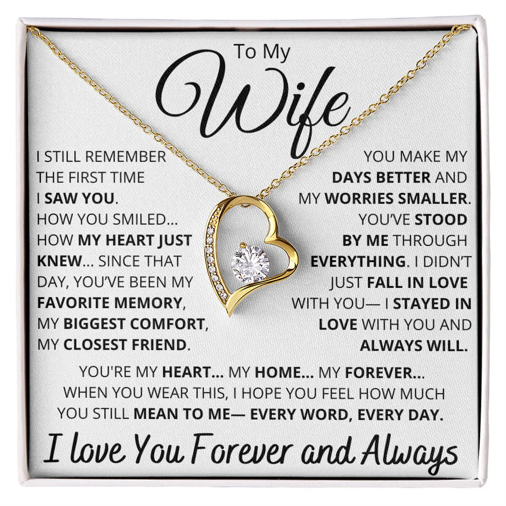 Valentine's Day Gift for Wife - Forever Love Heart Necklace