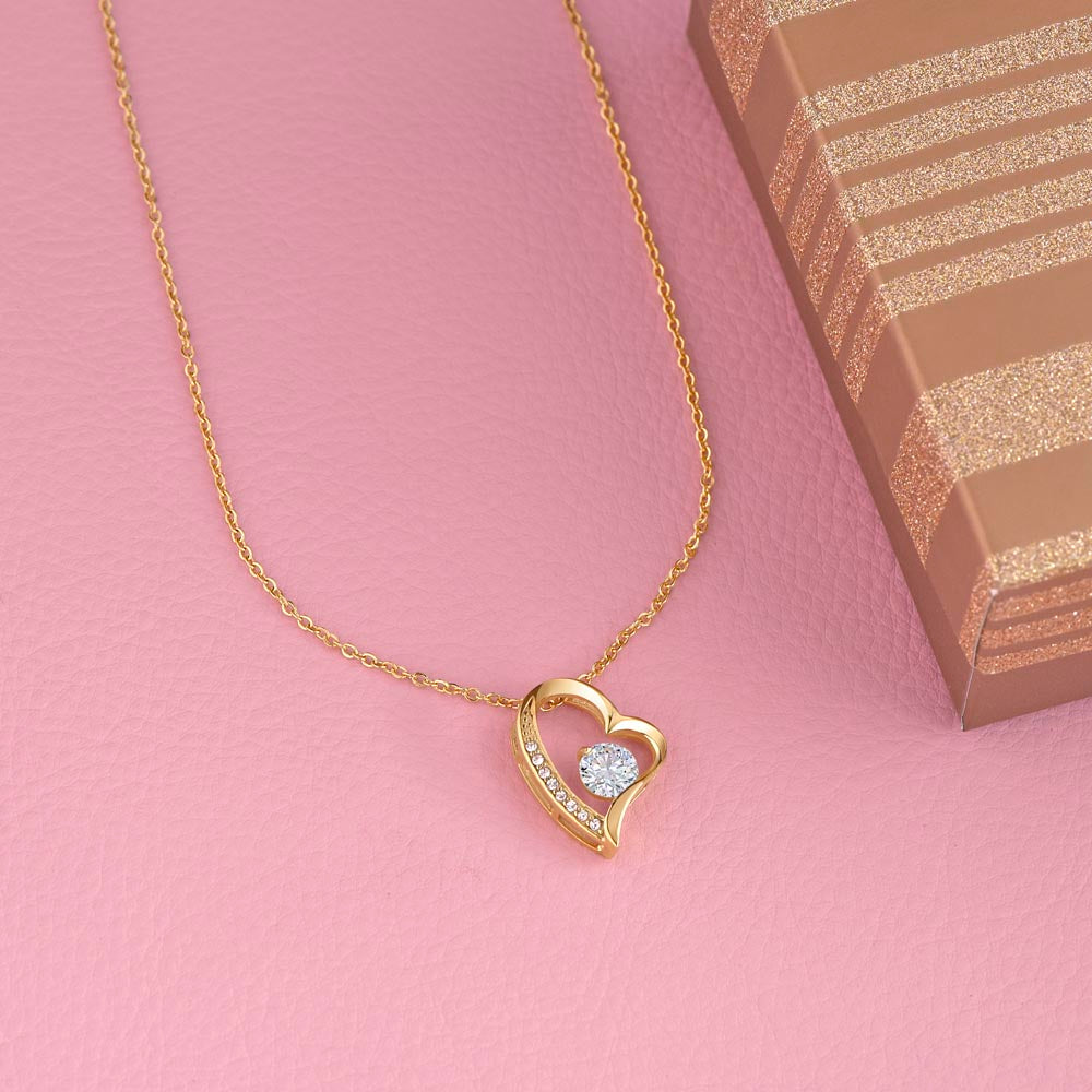 To My Beautiful Daughter - Forever Love Necklace