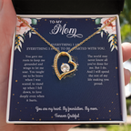 Mom Necklace Gift - 'Everything I Am Started With You'