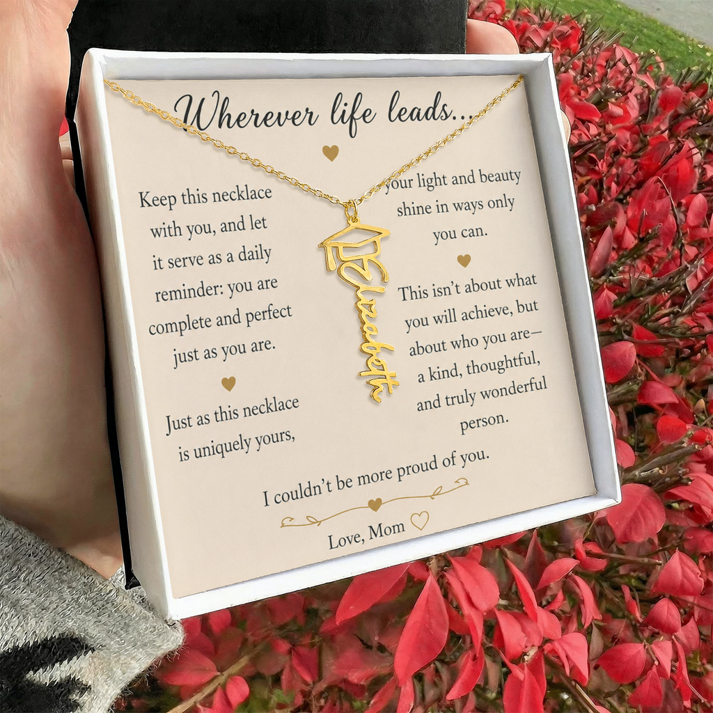 Personalized Graduation Necklace From Mom To Daughter