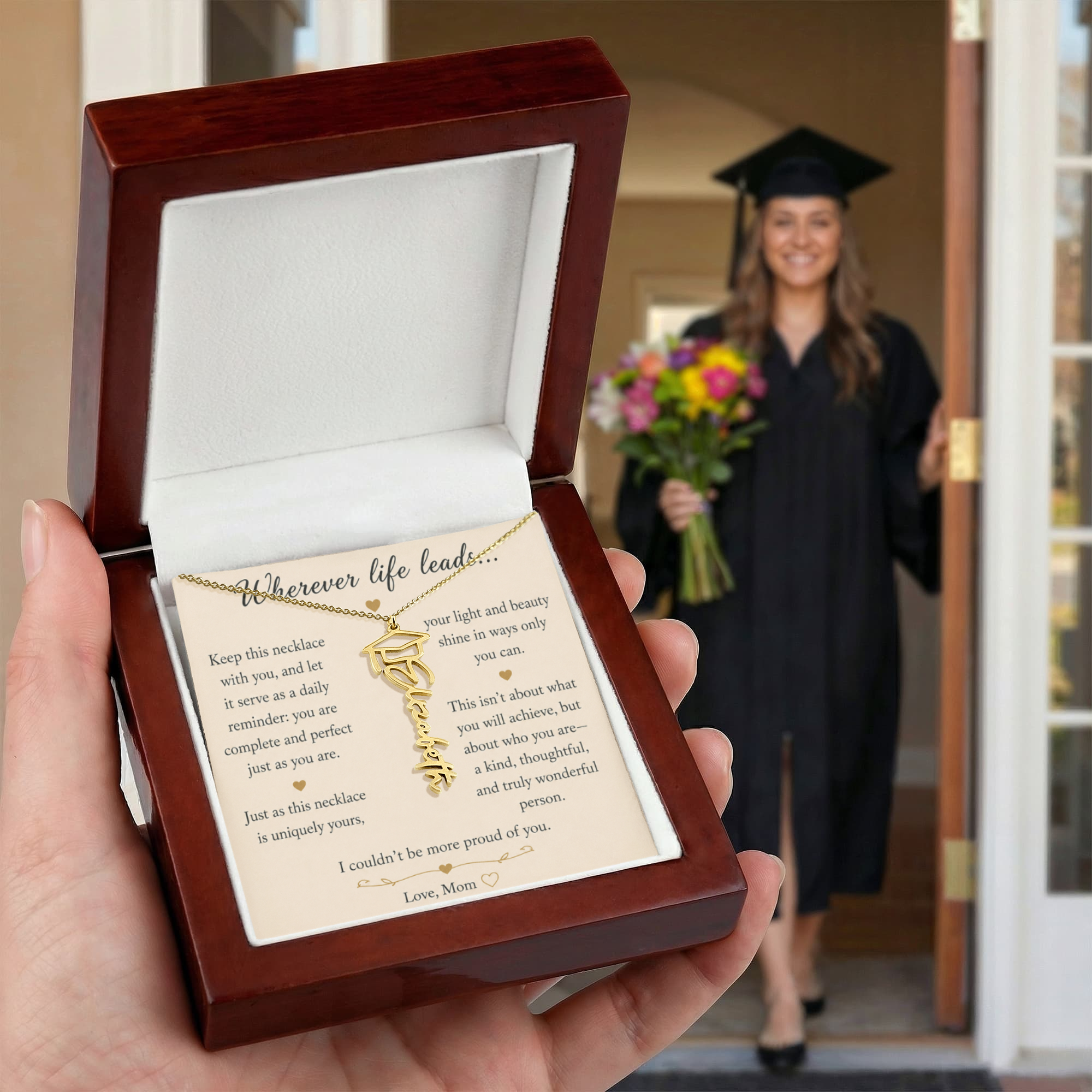 Personalized Graduation Necklace From Mom To Daughter