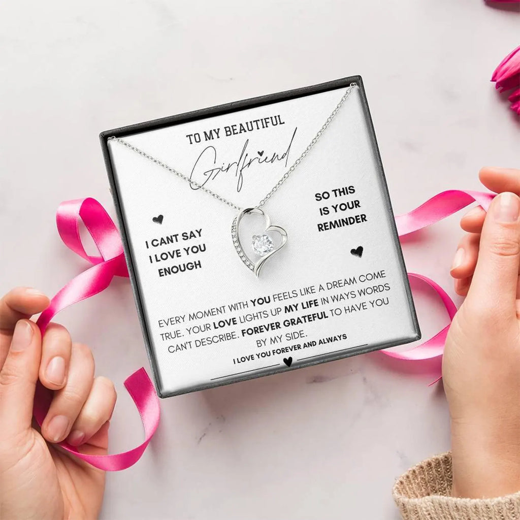 To My Beautiful Girlfriend - Forever Love Necklace