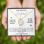 To My Beautiful Girlfriend - Forever Love Necklace