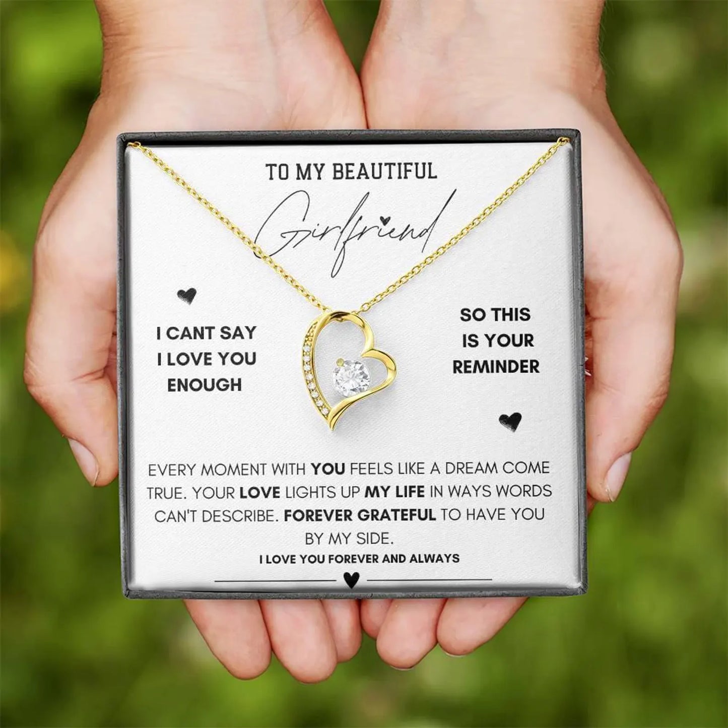 To My Beautiful Girlfriend - Forever Love Necklace