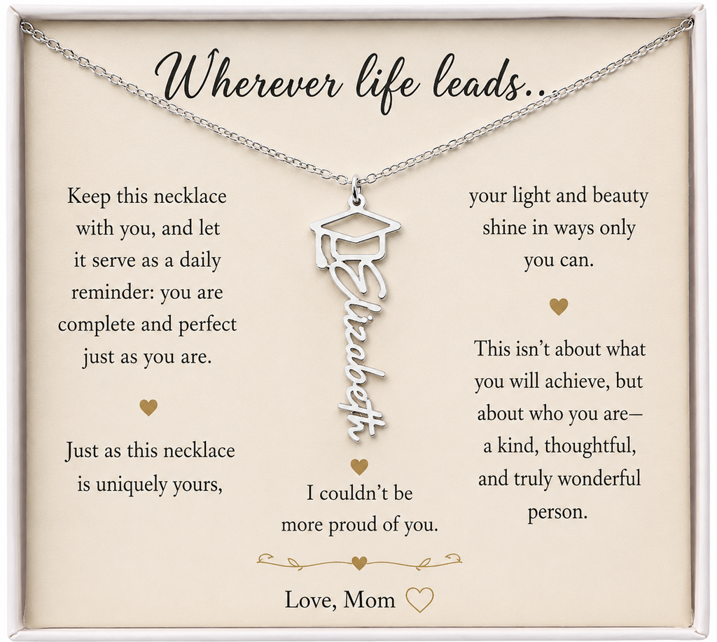 Personalized Graduation Necklace From Mom To Daughter