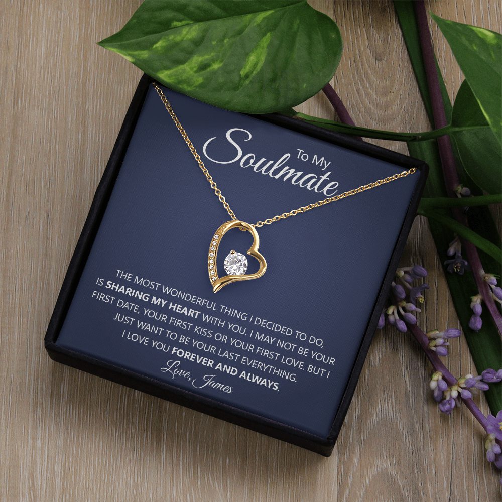 Soulmate 'Forever & Always' Heart Necklace