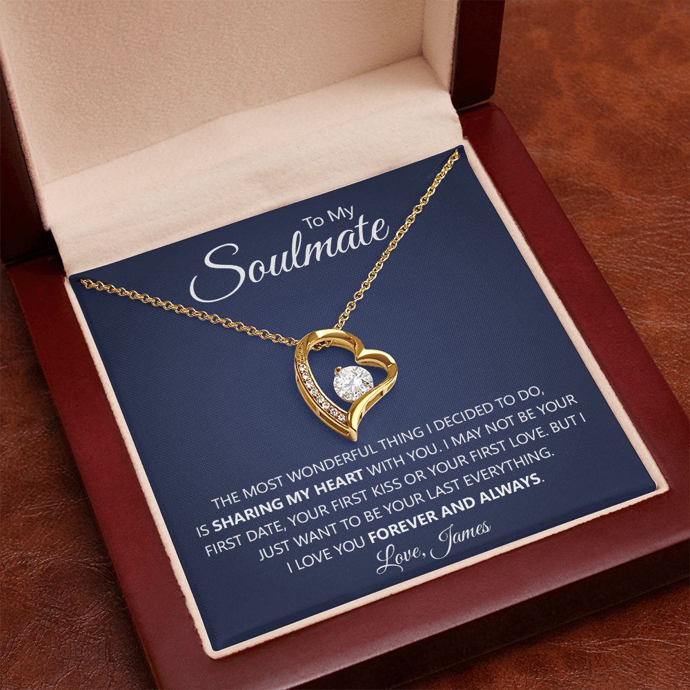 Soulmate 'Forever & Always' Heart Necklace