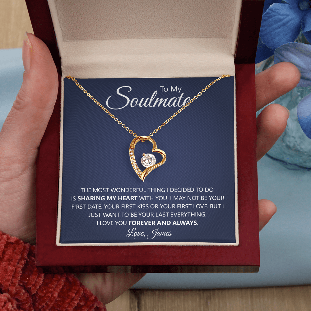 Soulmate 'Forever & Always' Heart Necklace