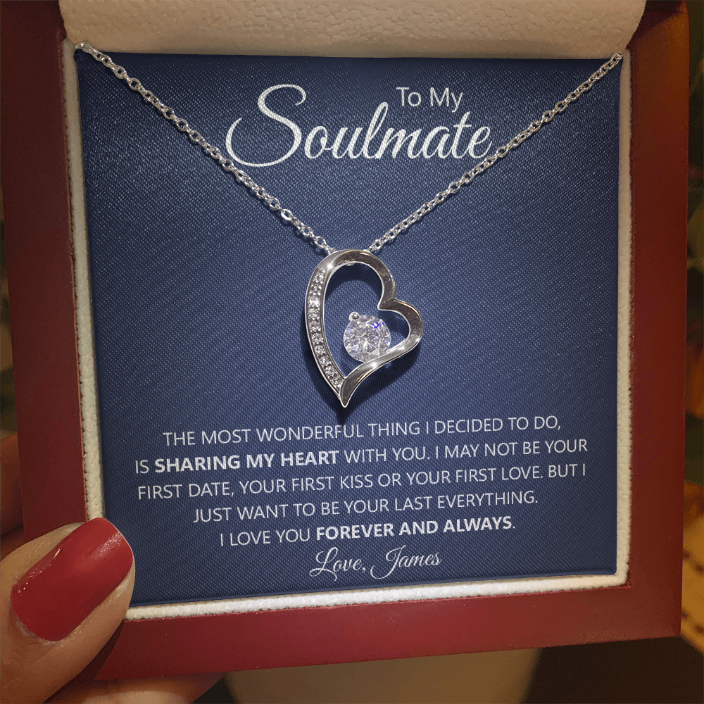 Soulmate 'Forever & Always' Heart Necklace