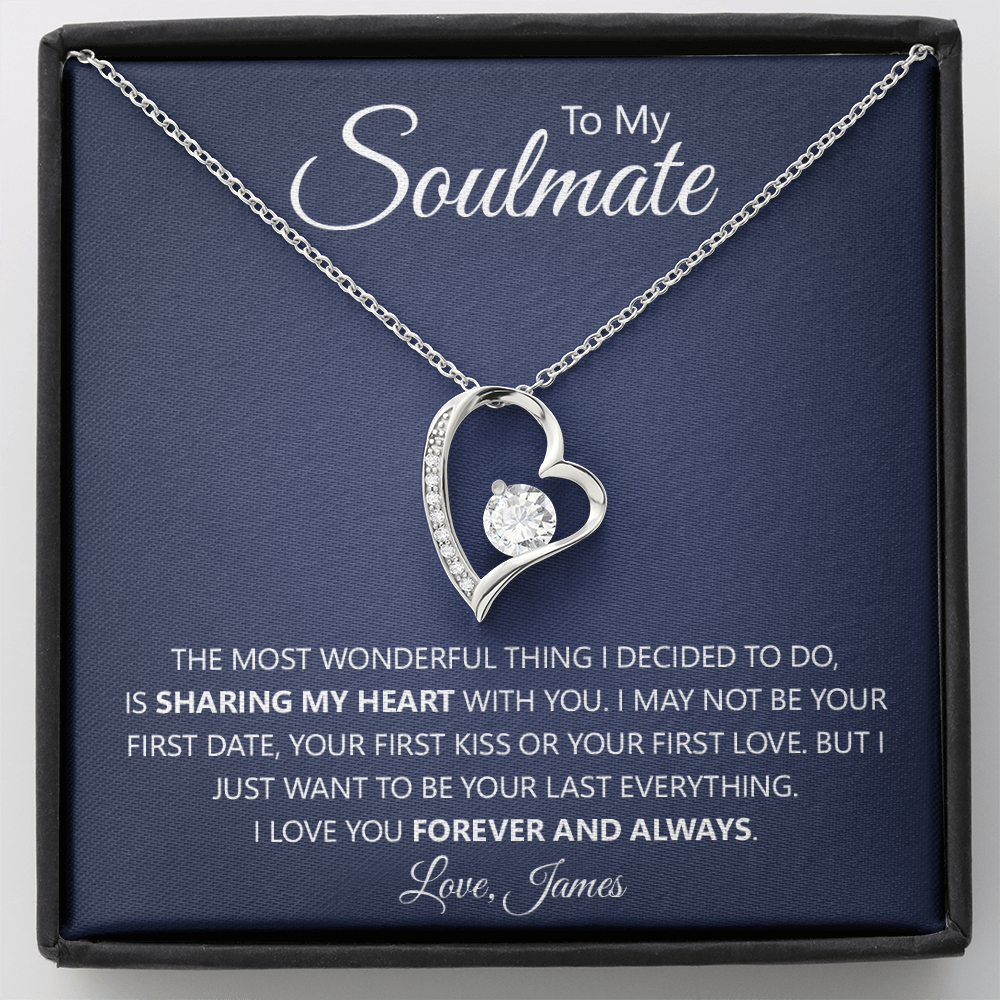 Soulmate 'Forever & Always' Heart Necklace
