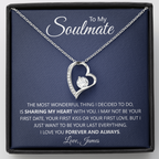 Soulmate 'Forever & Always' Heart Necklace
