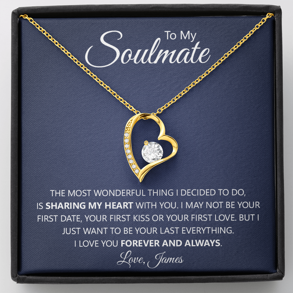 Soulmate 'Forever & Always' Heart Necklace