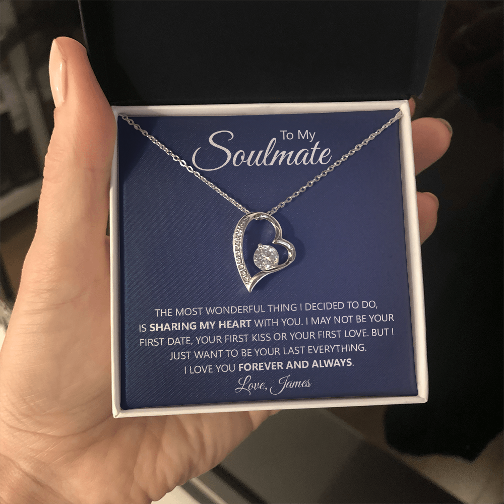 Soulmate 'Forever & Always' Heart Necklace